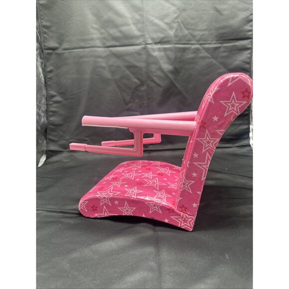 American Girl Doll Bistro Star Chair Pink & White Sweets 18" Booster Seat - Picture 6 of 9